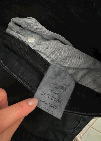 Siyah Erkek Denim Kemerli Regular Fit Jean - Görsel 4