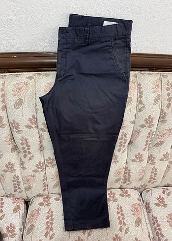 Erkek Lacivert Rahat Kesim Koton Pantolon - Görsel 6