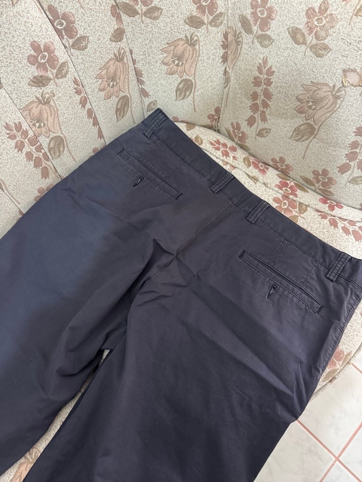 Erkek Lacivert Rahat Kesim Koton Pantolon - Görsel 5