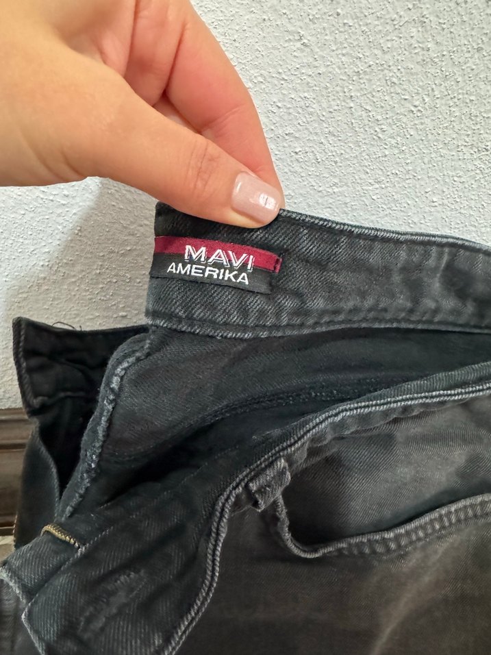 Siyah Erkek Kot Pantolon Normal Kesim - Görsel 2