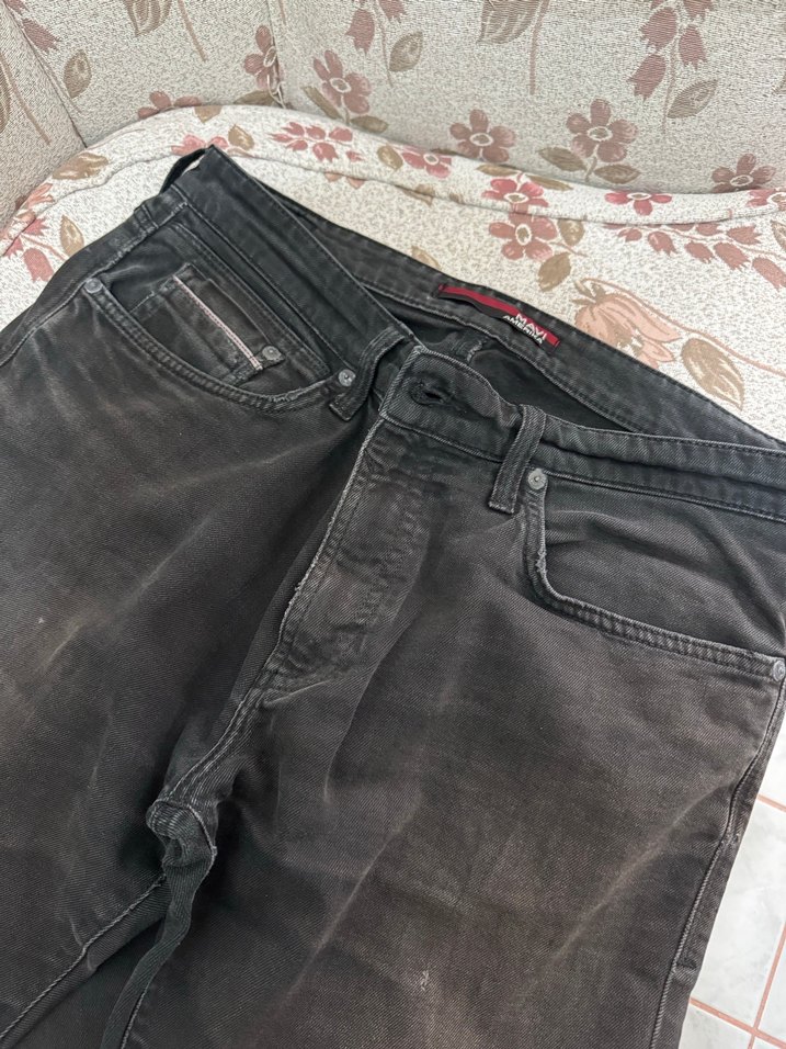 Siyah Erkek Kot Pantolon Normal Kesim - Görsel 5