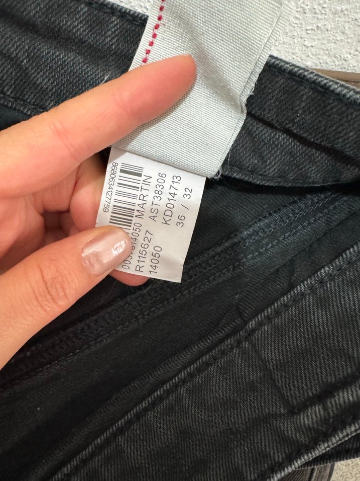 Siyah Erkek Kot Pantolon Normal Kesim - Görsel 4