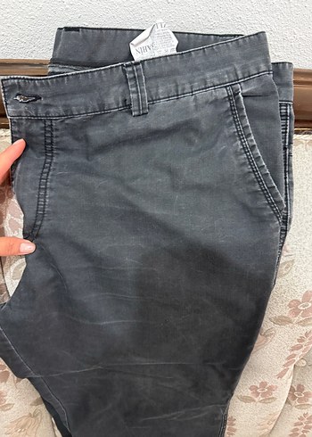 Gri Regular Fit Kemerli Denim Erkek Pantolon - Görsel 5