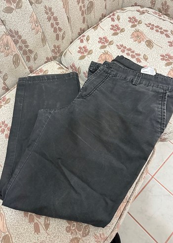 Gri Regular Fit Kemerli Denim Erkek Pantolon - Görsel 2