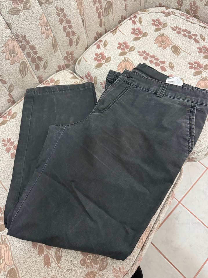 Gri Regular Fit Kemerli Denim Erkek Pantolon - Görsel 2