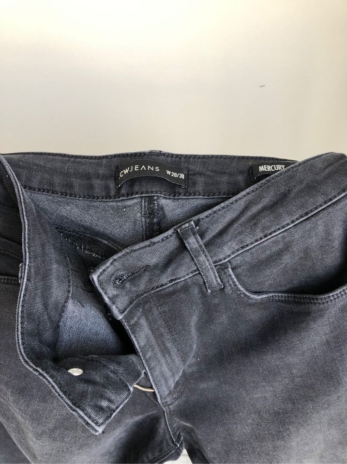 Siyah Kemerli Kadın Denim Pantolon - Görsel 2