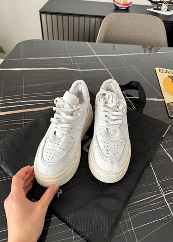 Beyaz Platform Topuklu Spor Ayakkabı kadın - Görsel 2