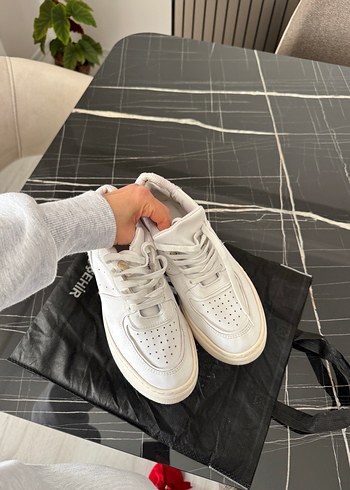 Beyaz Platform Topuklu Spor Ayakkabı kadın - Görsel 8