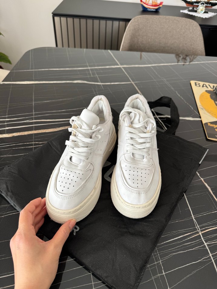 Beyaz Platform Topuklu Spor Ayakkabı kadın - Görsel 2