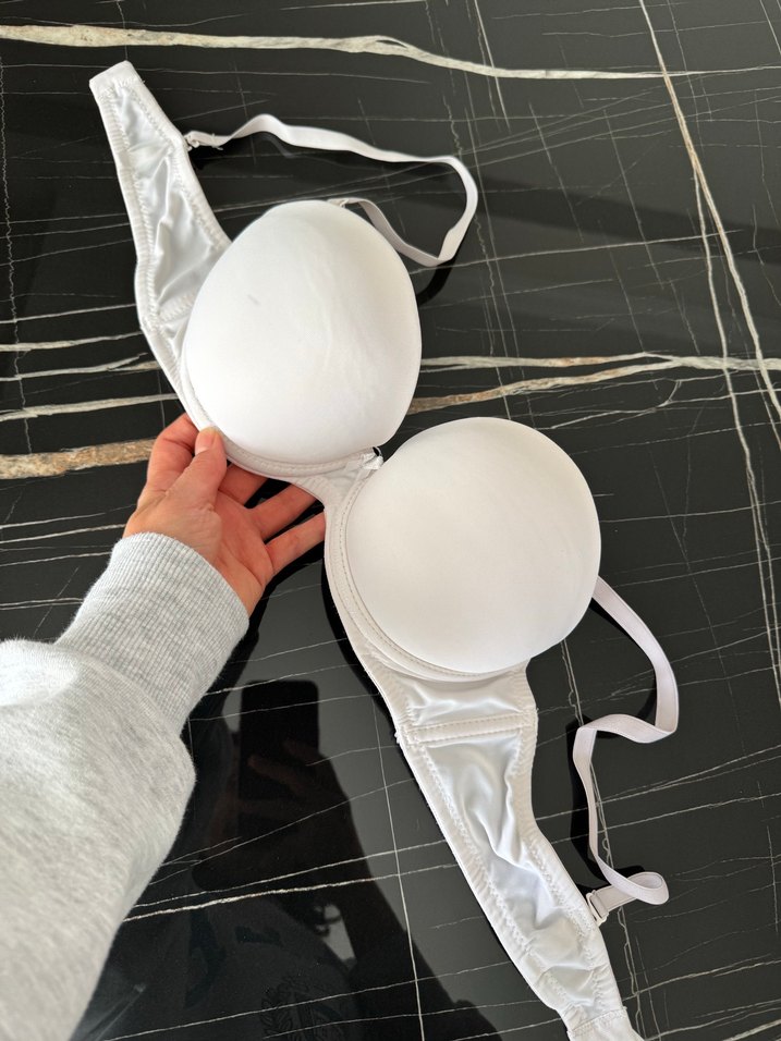 Beyaz Minimalist Sütyen - Görsel 2