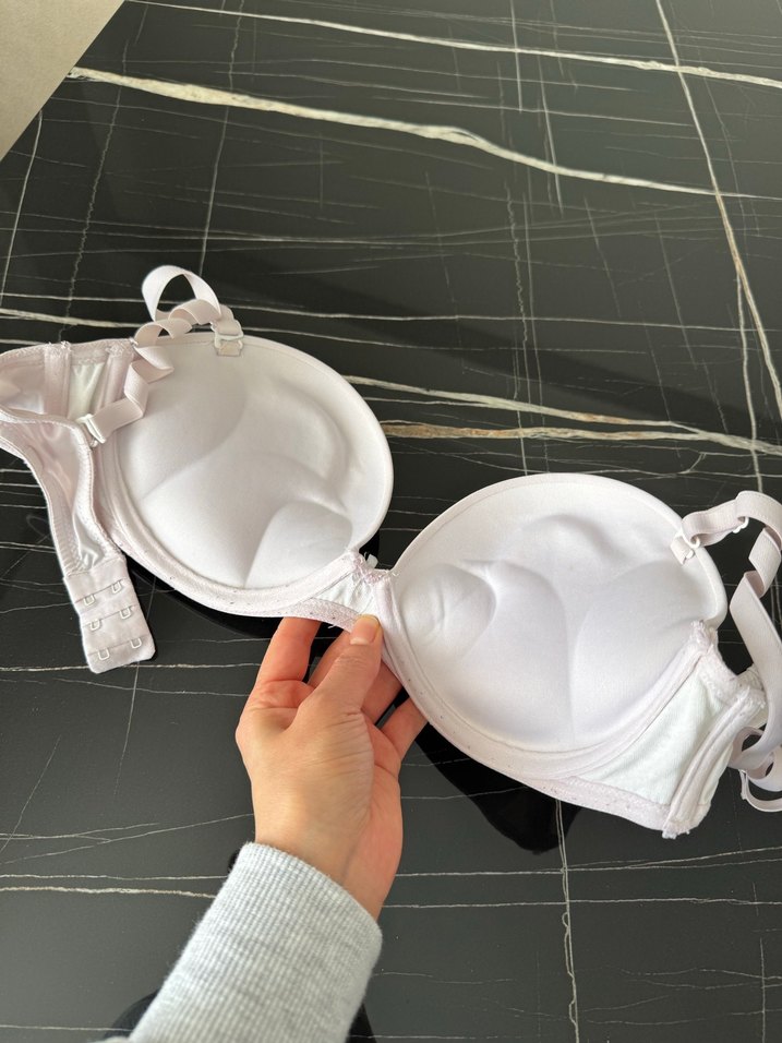 Beyaz Minimalist Sütyen - Görsel 4