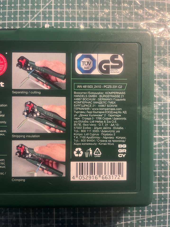 Parkside Kablo Soyucu ve Papuç Sıkma 3in1 - Görsel 3