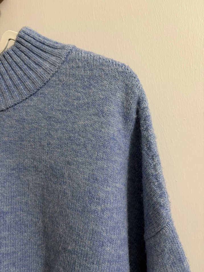 Mavi Kadın Kazak - Görsel 2