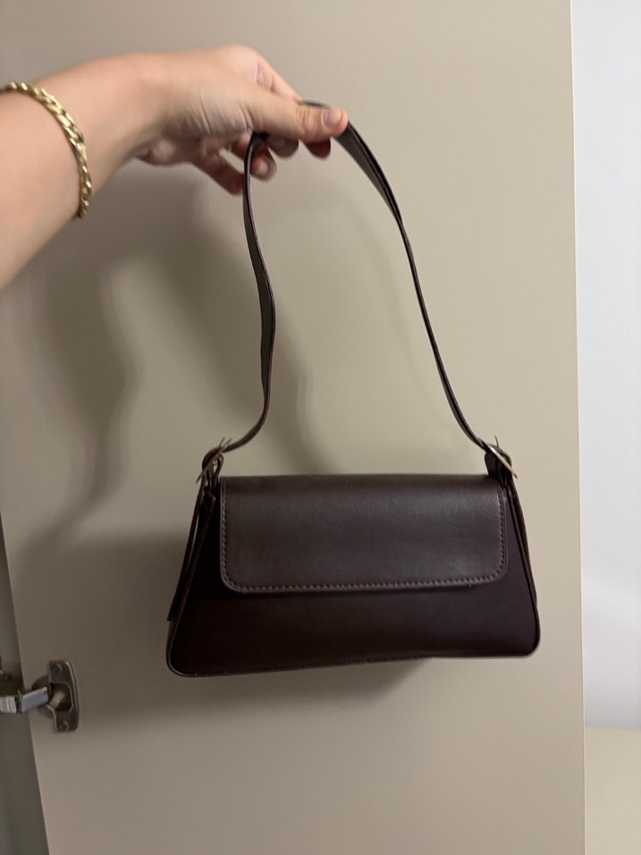 Kahverengi Deri Kadın Çanta - Görsel 2