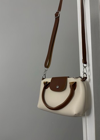 Bej Deri Kadın Çanta - Görsel 2