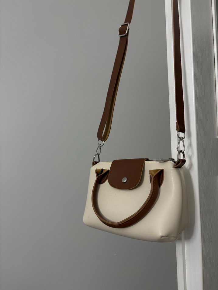 Bej Deri Kadın Çanta - Görsel 2