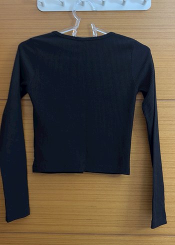 Siyah uzun kollu bluz - Görsel 2