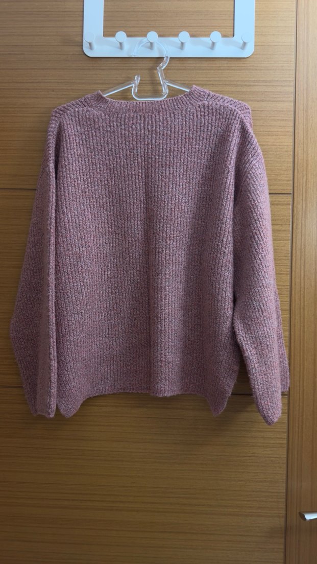 Kadın Pembe Örgü Kazak - Görsel 2