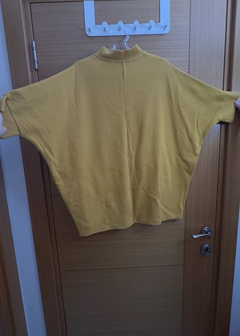 Oversize Kadın Sarı Triko Elbise - Görsel 3