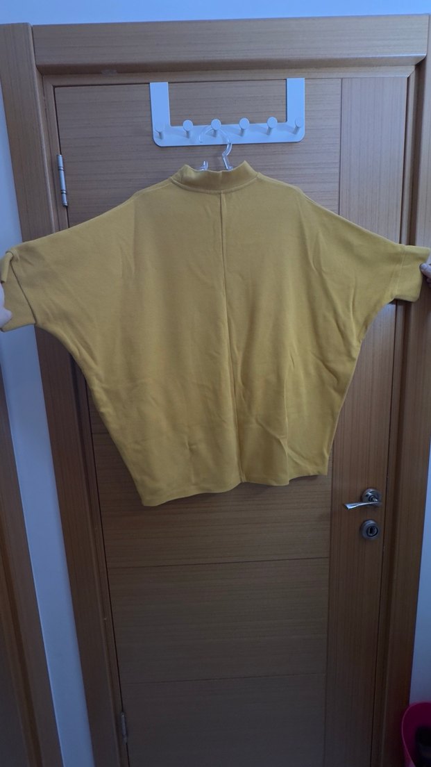 Oversize Kadın Sarı Triko Elbise - Görsel 3