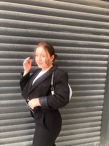 Diğer Crop blazer
