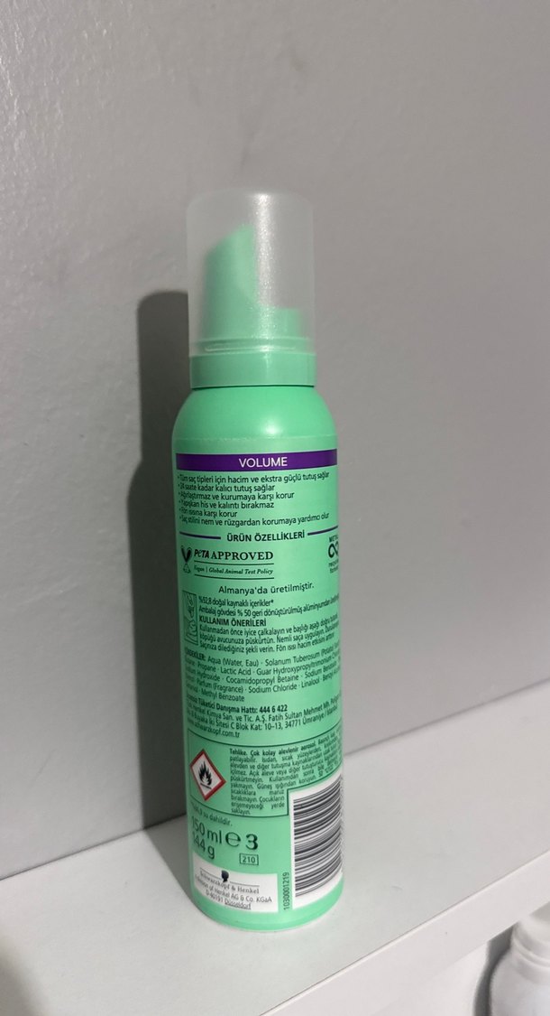 Schwarzkopf Taft Köpük Saç Spreyi Hacim 3 - Görsel 2