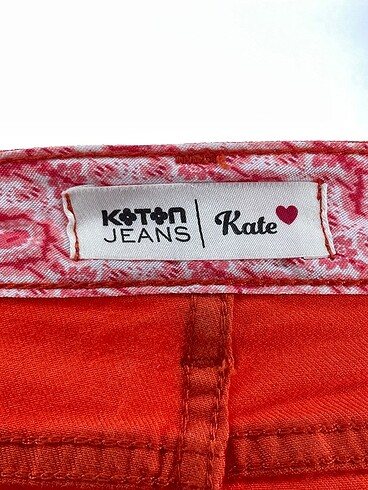 26 Beden turuncu Renk Koton Jean / Kot %70 İndirimli.