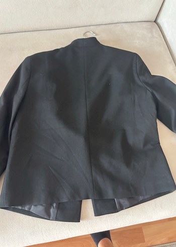 Siyah Kadın Midi Blazer Ceket - Görsel 5