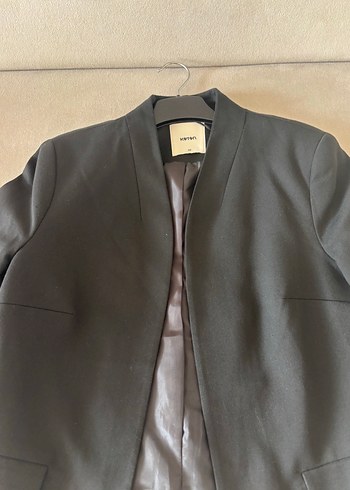 Siyah Kadın Midi Blazer Ceket - Görsel 2
