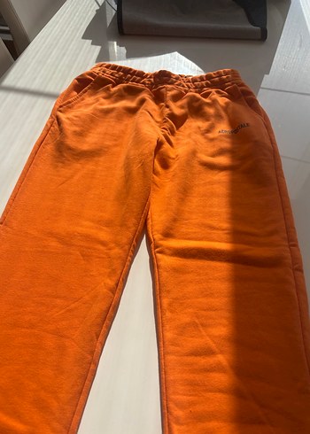 Turuncu Rahat Kesim Kadın Eşofman Altı - Görsel 2