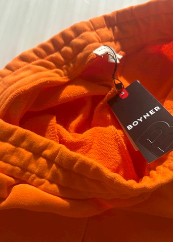 Turuncu Rahat Kesim Kadın Eşofman Altı - Görsel 4