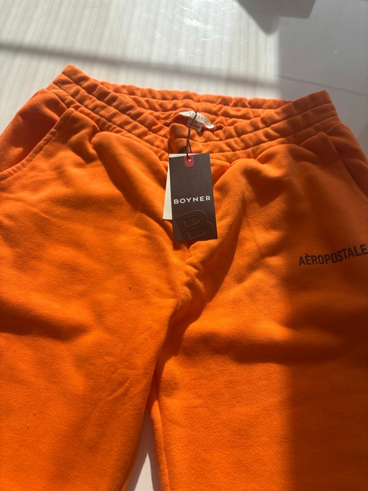 Turuncu Rahat Kesim Kadın Eşofman Altı - Görsel 3