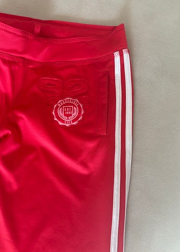 Kırmızı Parlak Kadın Eşofman Altı - Görsel 4