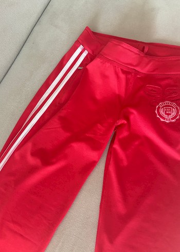 Kırmızı Parlak Kadın Eşofman Altı - Görsel 5