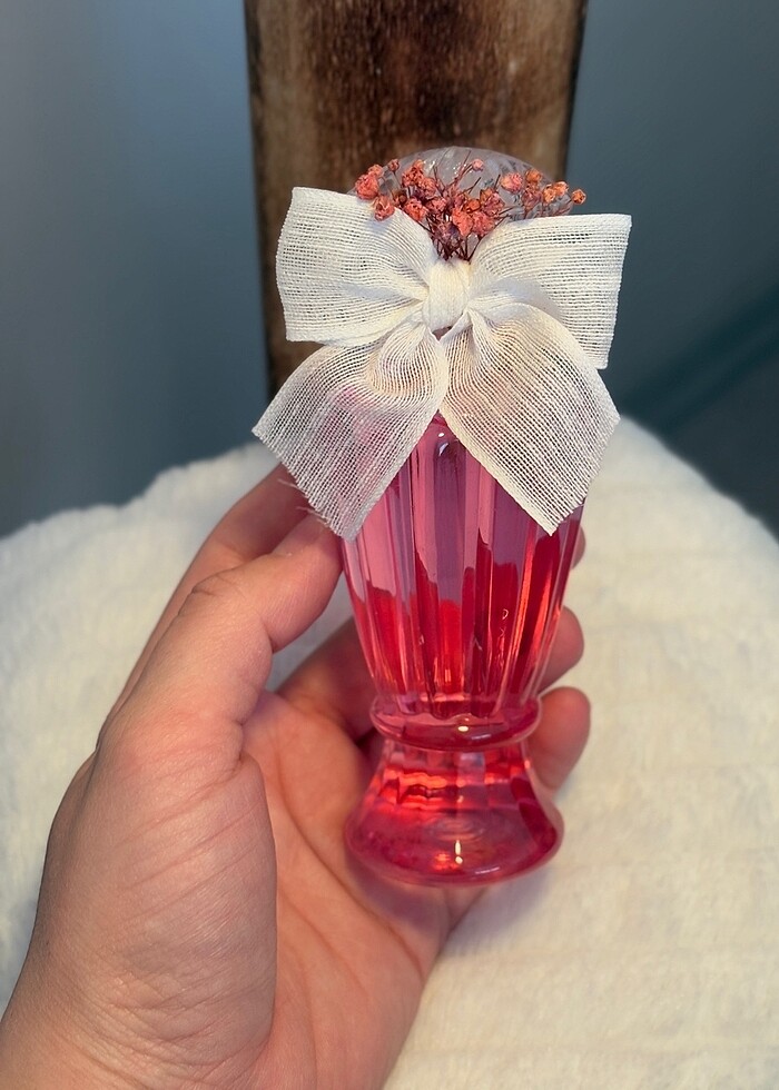 Plastik kristal şişede kolonya , hediyelik - Görsel 2