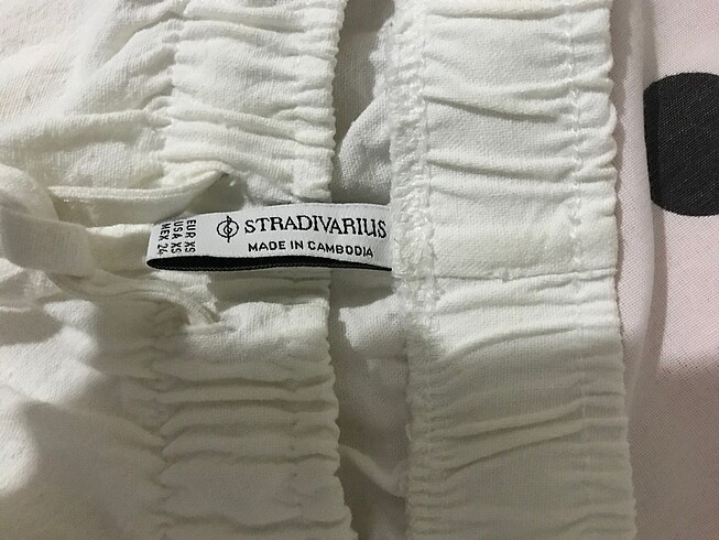 s Beden ten rengi Renk Stradivarius keten pantolon