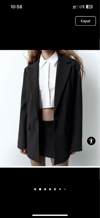 Zara Zara oversize blazer ceket