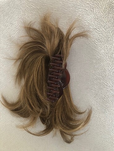 Tasarımcı Kuyruk saç postij röfleli fiber saç...tokalı çok tarz