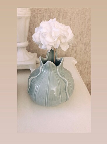  Beden Euro flora yeni seramik vazo dekoratif obje ikili set 16/14cm