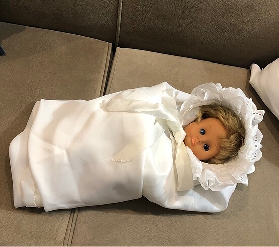 Diğer Özel tasarım Fransız Dantelli Bebek Kundak Mevlüt kıyafeti