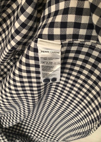 PIERRE CARDİN Erkek ekoseli Pamuklu Gömlek L/beden  Temiz - Görsel 2