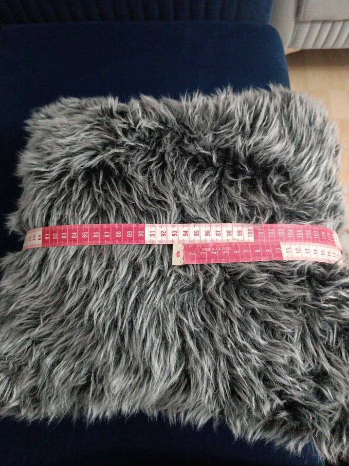 Gri beyaz 4 adet peluş yastık kırlent - Görsel 2