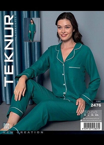 Düğmeli pijama takımı 