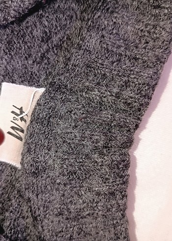 Gri Yün Triko Kazak - Görsel 3