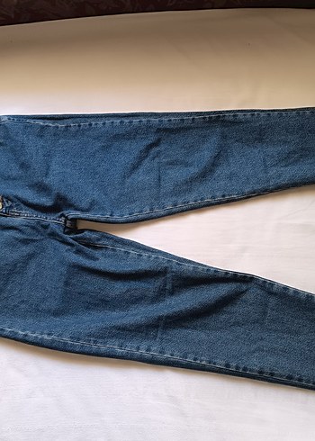 Mavi Mom Fit Düğmeli Kadın Jean Pantolon - Görsel 3