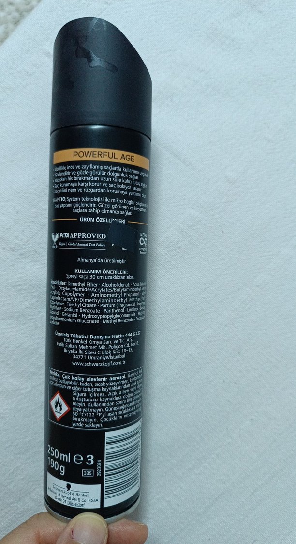 Schwarzkopf Taft Powerful Age Saç Spreyi 5 - Görsel 2