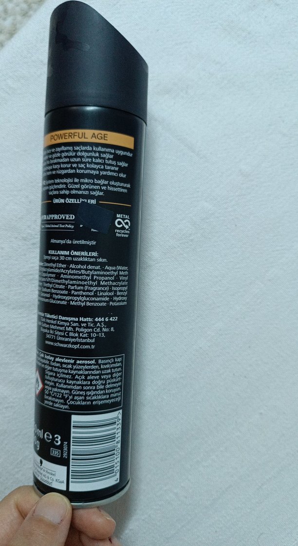 Schwarzkopf Taft Powerful Age Saç Spreyi 5 - Görsel 3