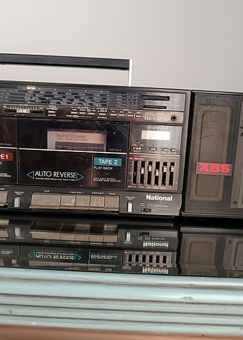 National Siyah Taşınabilir Kaset Çalar Müzik Sistemi - Görsel 4