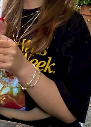 Grimelange Siyah Baskılı Kadın Tişört - Görsel 4