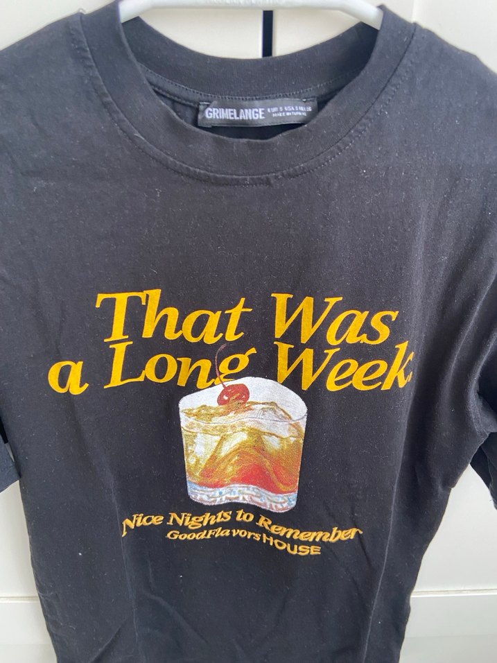 Grimelange Siyah Baskılı Kadın Tişört - Görsel 3